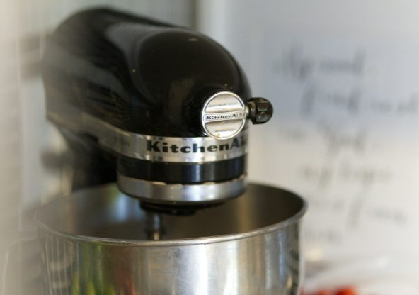 silver and black coffee maker